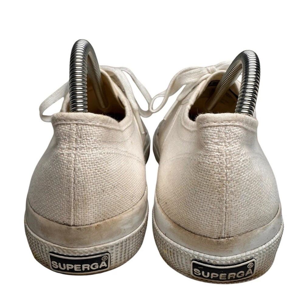 Superga 2750 Cotu Classic White Canvas Sneakers Unisex Women’s 9.5 - Picture 11 of 16